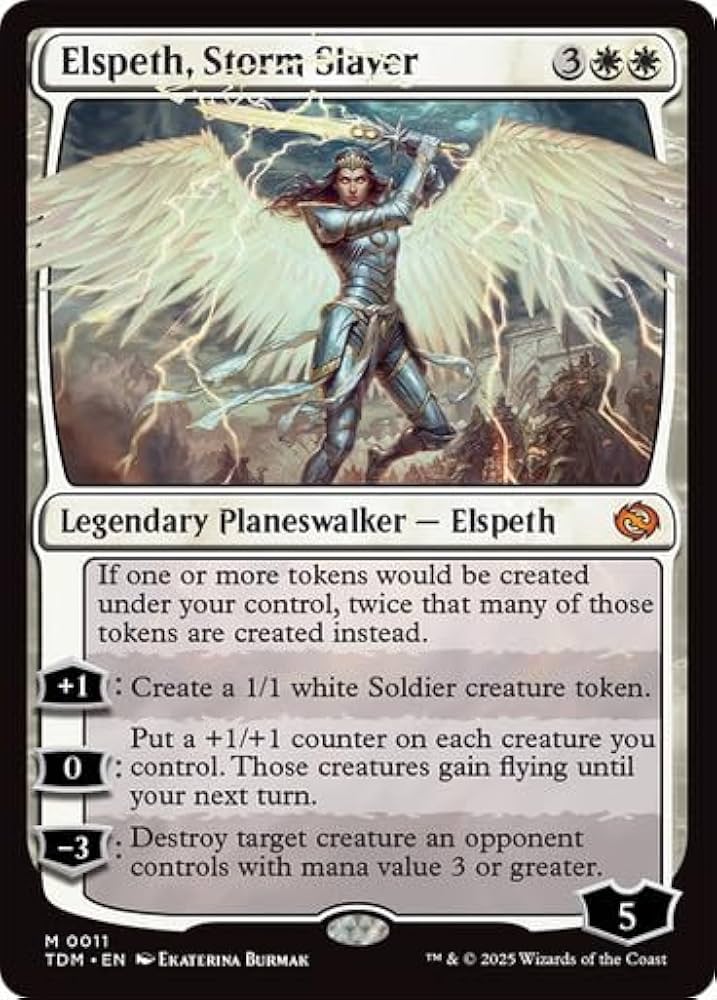 MTG Elspeth, Storm Slayer ハロー foil 英語版 Elspeth, Storm Slayer (Showcase) (Halo Foil) [Tarkir